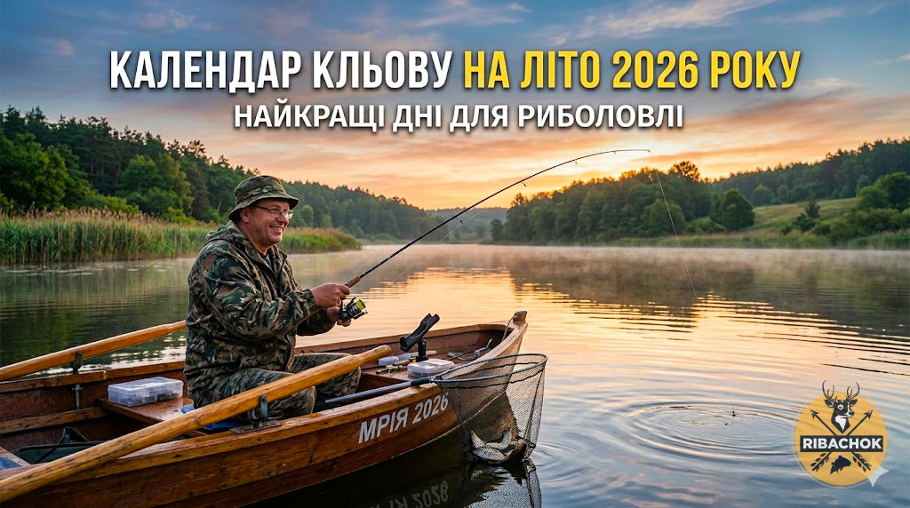 Календар кльову на літо 2026 року найкращі дні для риболовлі Календар кльову на літо 2026 року найкращі дні для риболовлі